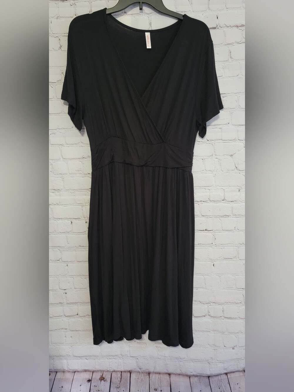 Black Women's Wrap-Style Dress XL